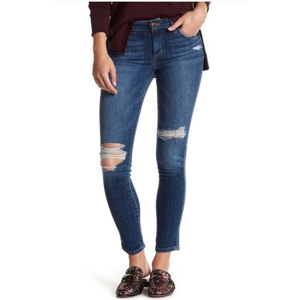 Joes Jeans Jeans Women 27 Blue Skinny Ankle Distressed‎ Aveline Edgy